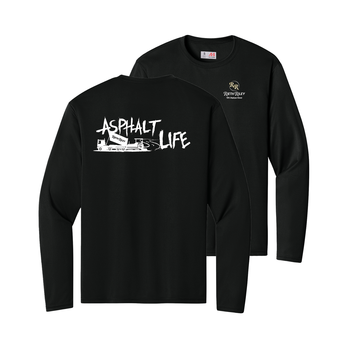 Asphalt Life A4 Cooling Performance Long Sleeve Tee