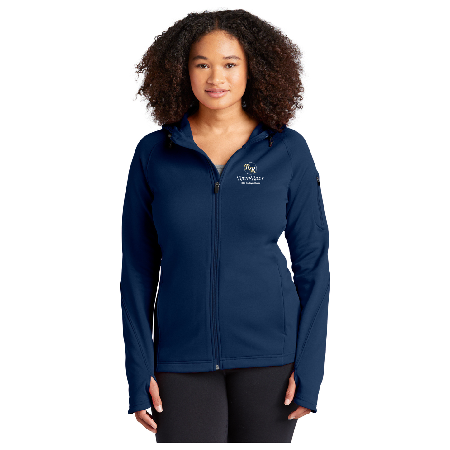 Sport-Tek® Ladies Tech Fleece Full-Zip Hooded Jacket - L248