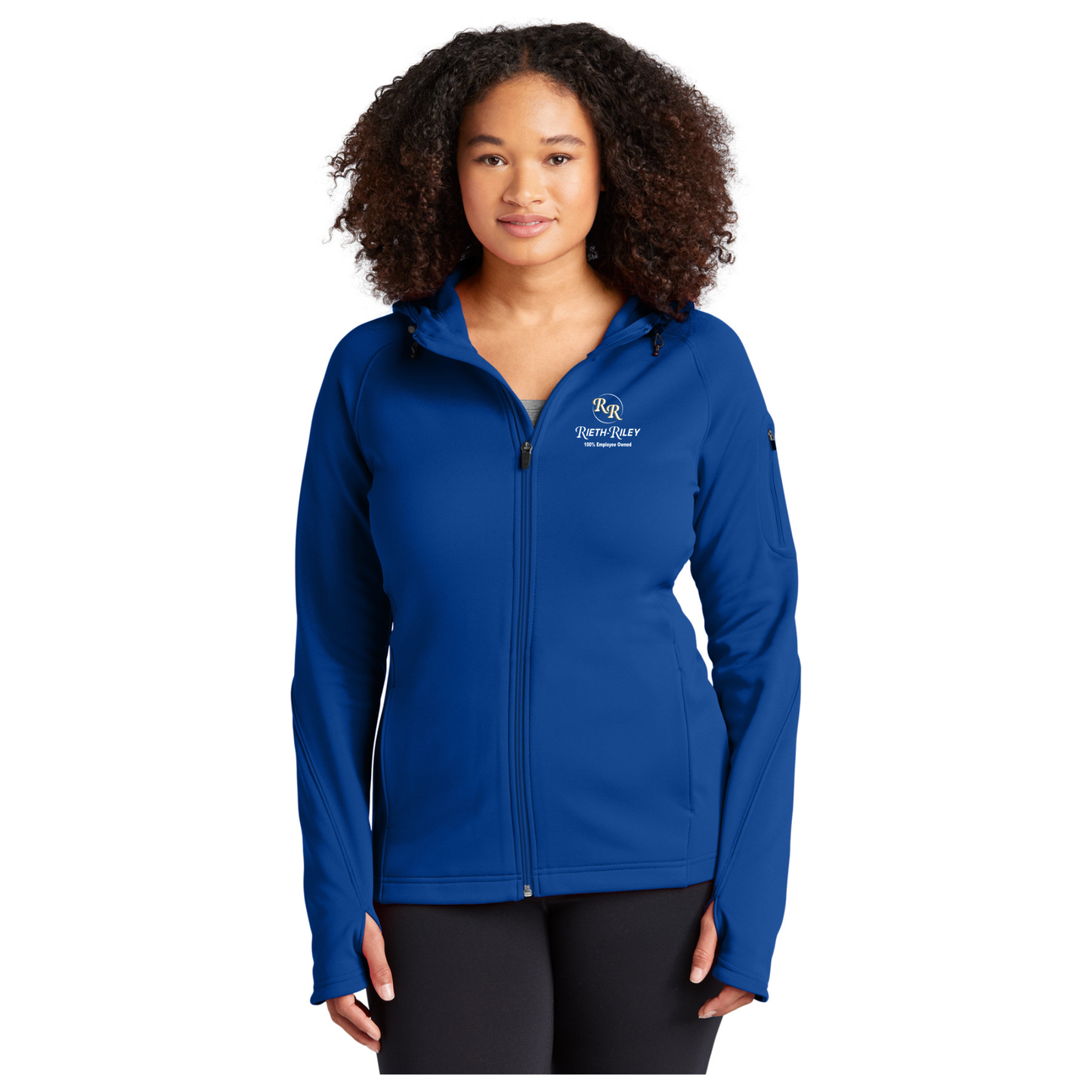 Sport-Tek® Ladies Tech Fleece Full-Zip Hooded Jacket - L248