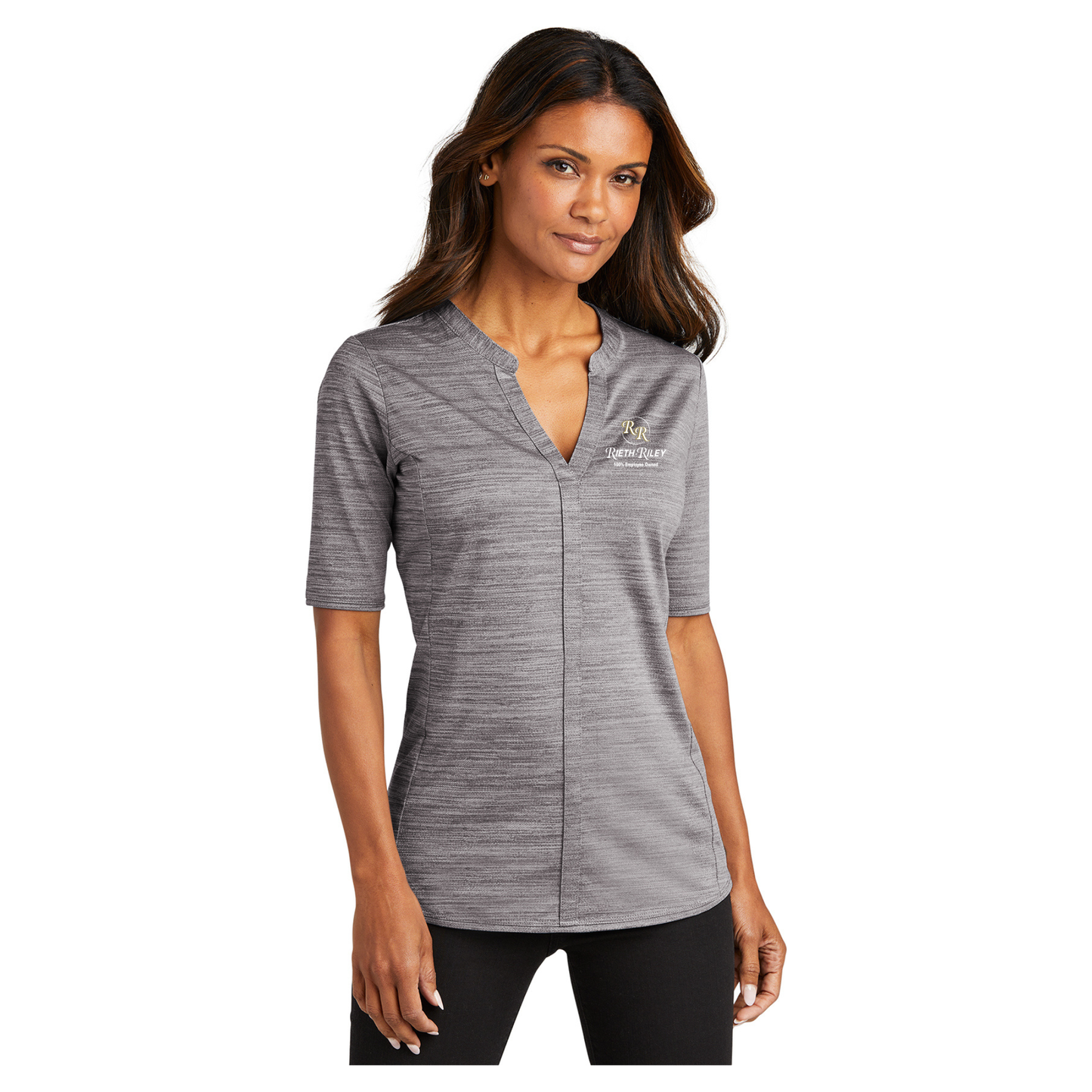 Port Authority ® Ladies Stretch Heather Open Neck Top - LK583