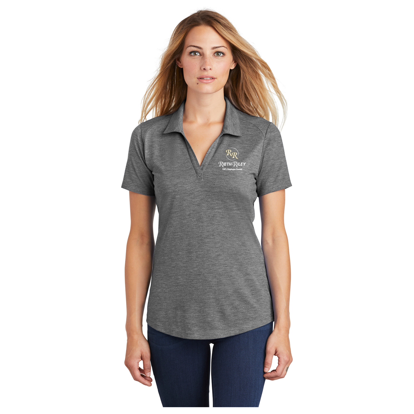 Sport-Tek ® Ladies PosiCharge ® Tri-Blend Wicking Polo - LST405