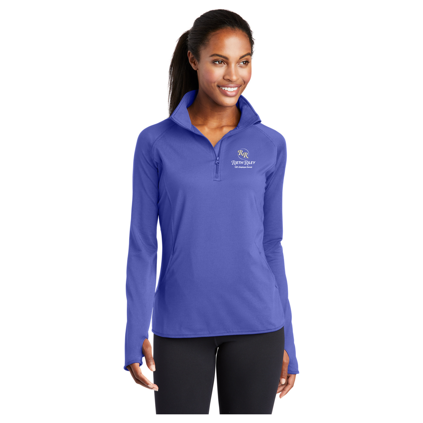 Sport-Tek® Ladies Sport-Wick® Stretch 1/2-Zip Pullover - LST850