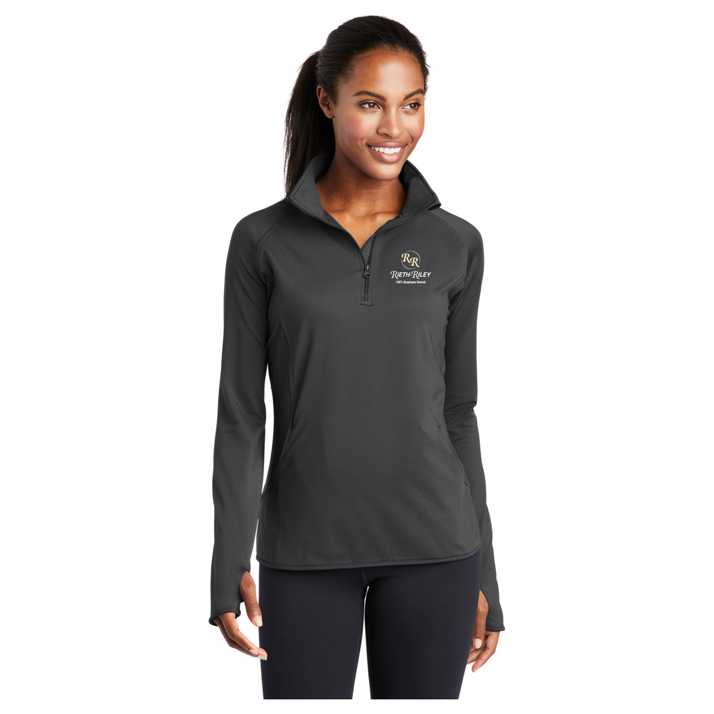 Sport-Tek® Ladies Sport-Wick® Stretch 1/2-Zip Pullover - LST850