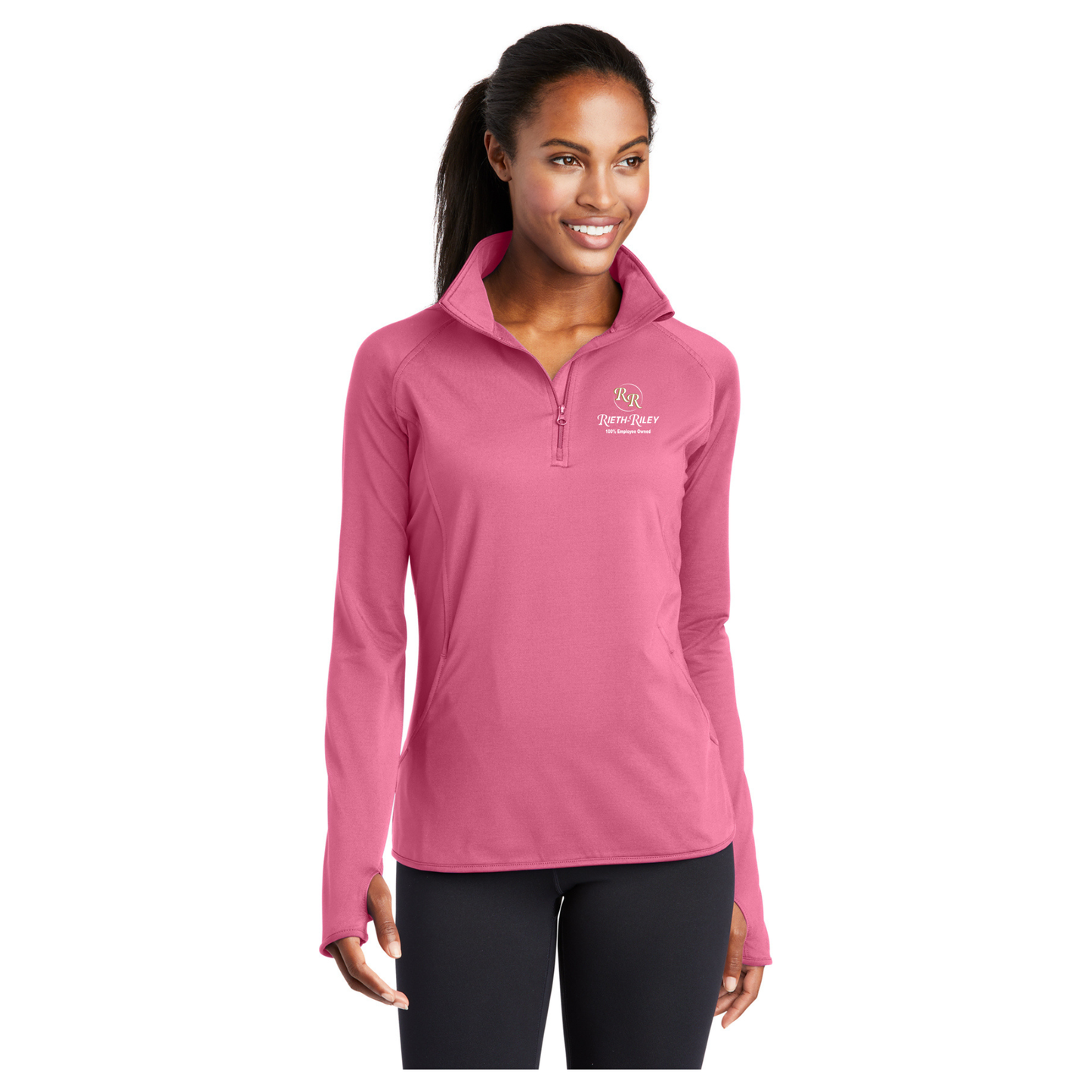 Sport-Tek® Ladies Sport-Wick® Stretch 1/2-Zip Pullover - LST850