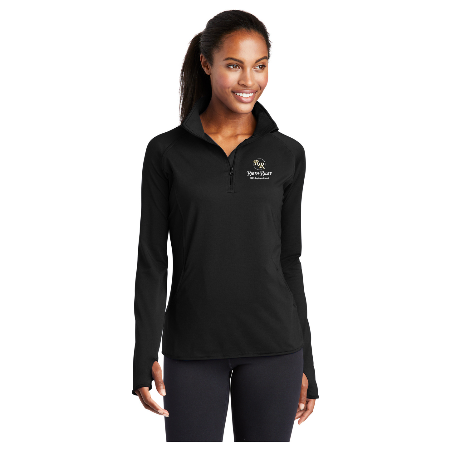 Sport-Tek® Ladies Sport-Wick® Stretch 1/2-Zip Pullover - LST850