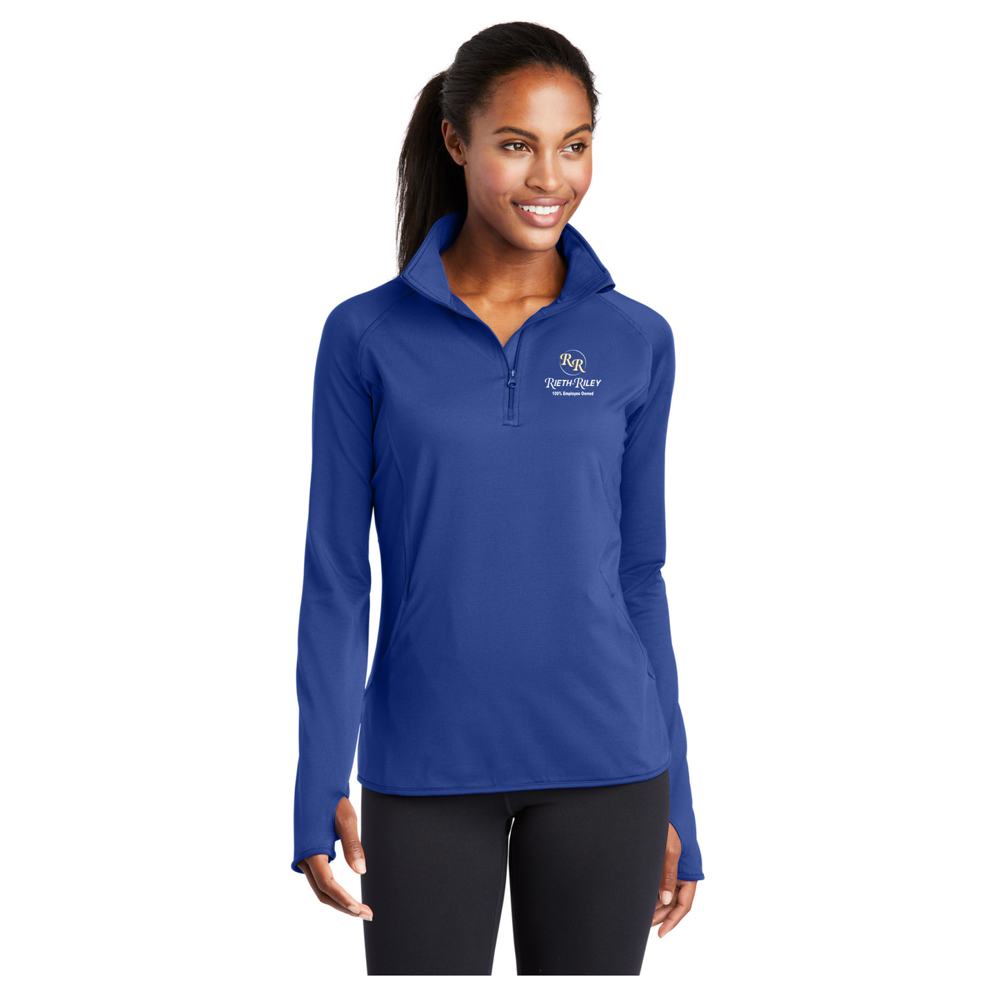 Sport-Tek® Ladies Sport-Wick® Stretch 1/2-Zip Pullover - LST850