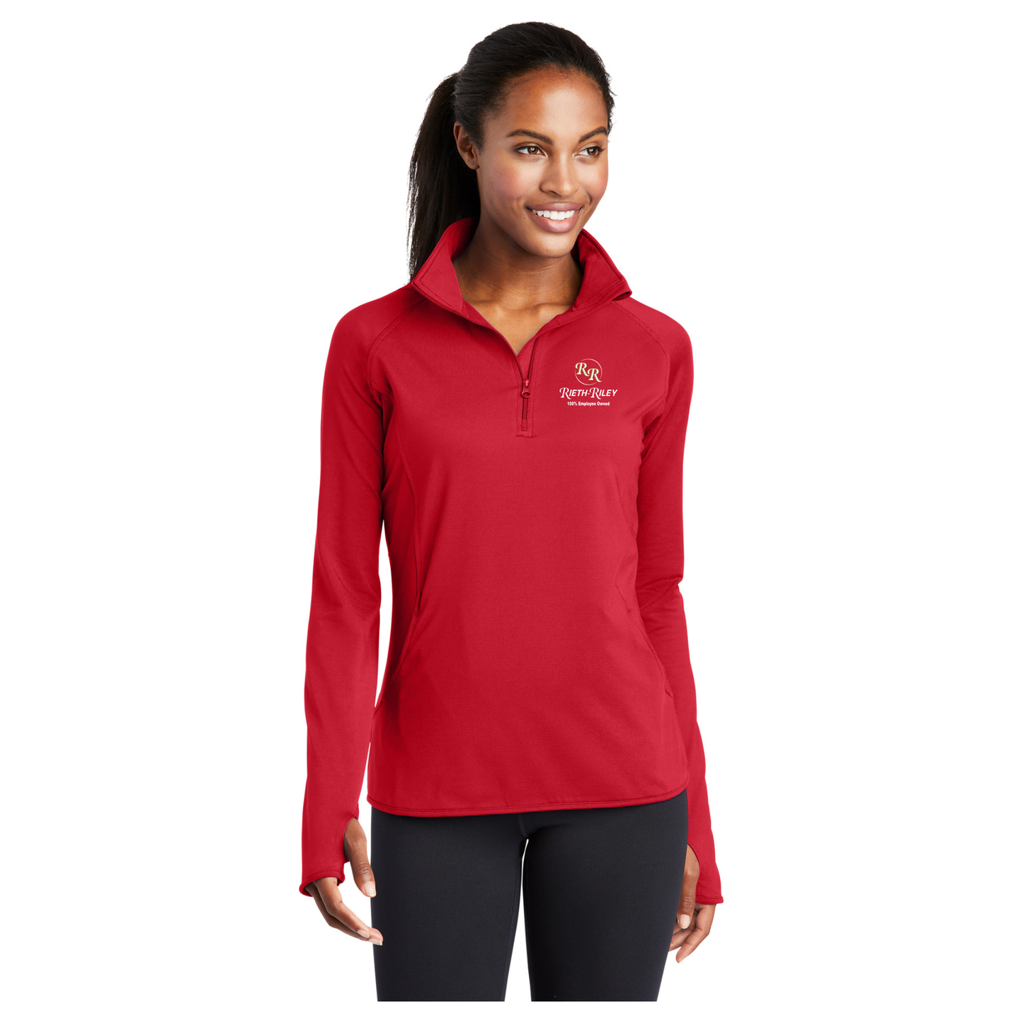 Sport-Tek® Ladies Sport-Wick® Stretch 1/2-Zip Pullover - LST850