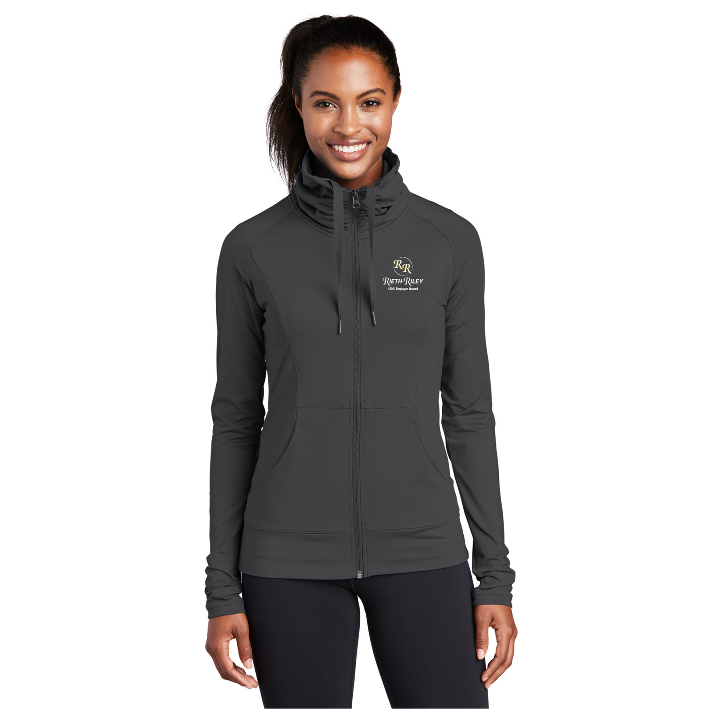 Sport-Tek® Ladies Sport-Wick® Stretch Full-Zip Jacket - LST852