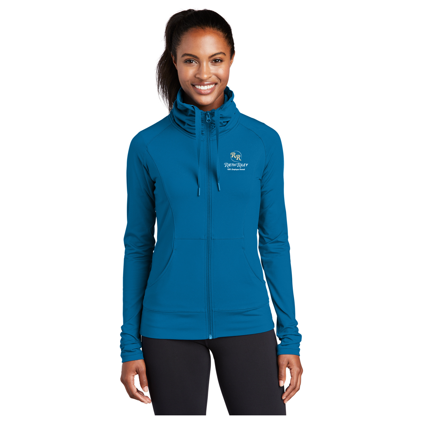 Sport-Tek® Ladies Sport-Wick® Stretch Full-Zip Jacket - LST852
