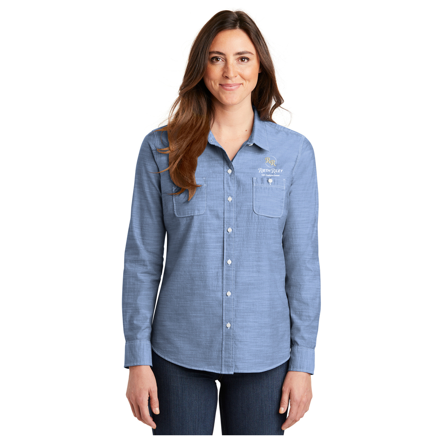 Port Authority® Ladies Slub Chambray Shirt - LW380