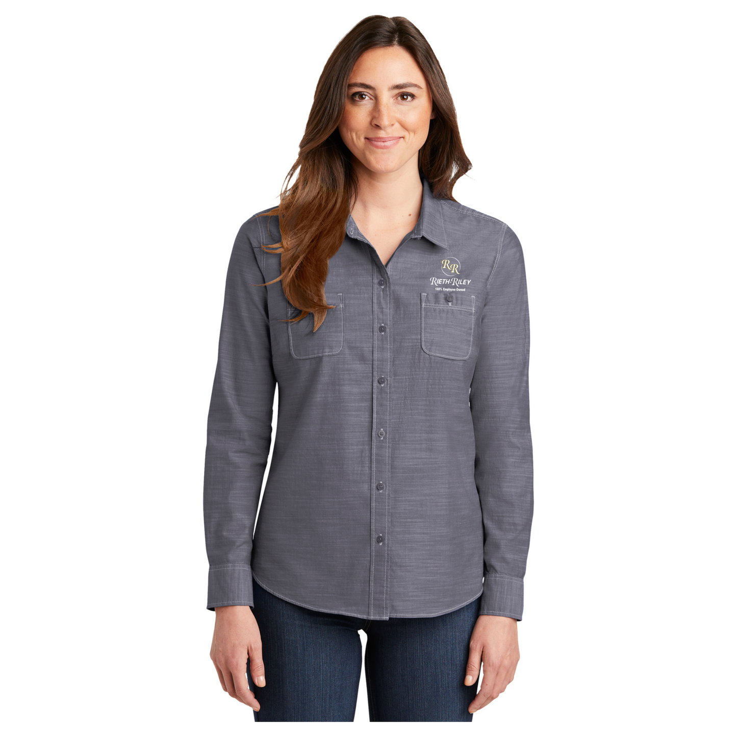 Port Authority® Ladies Slub Chambray Shirt - LW380