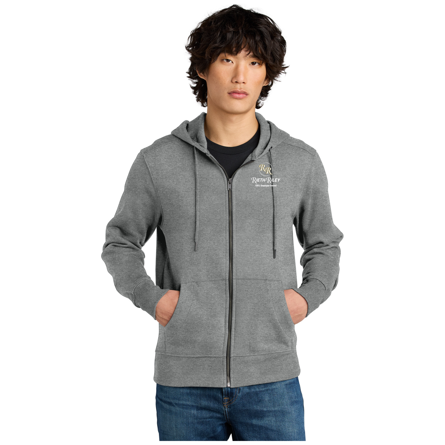 District® Perfect Weight® Fleece Full-Zip Hoodie - DT1103