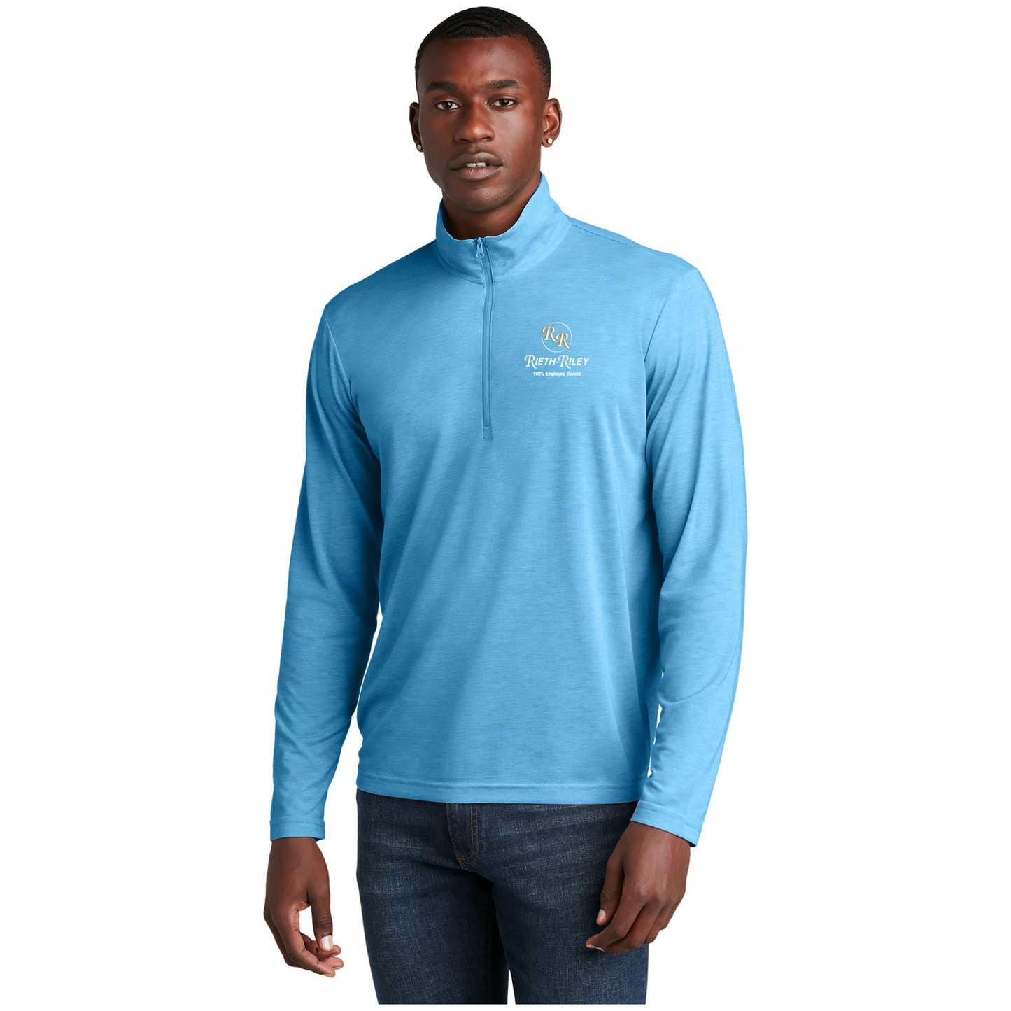 Sport-Tek ® PosiCharge ® Tri-Blend Wicking 1/4-Zip Pullover - ST407