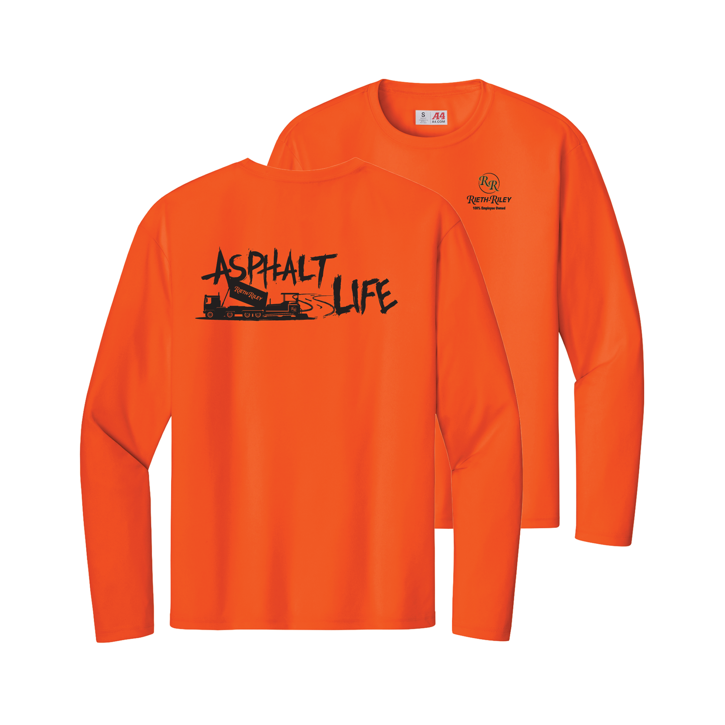 Asphalt Life A4 Cooling Performance Long Sleeve Tee