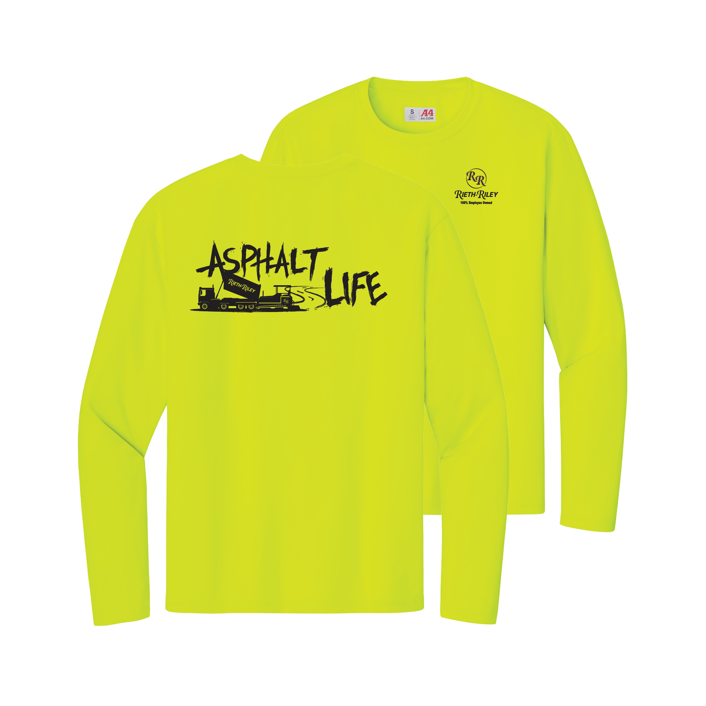 Asphalt Life A4 Cooling Performance Long Sleeve Tee