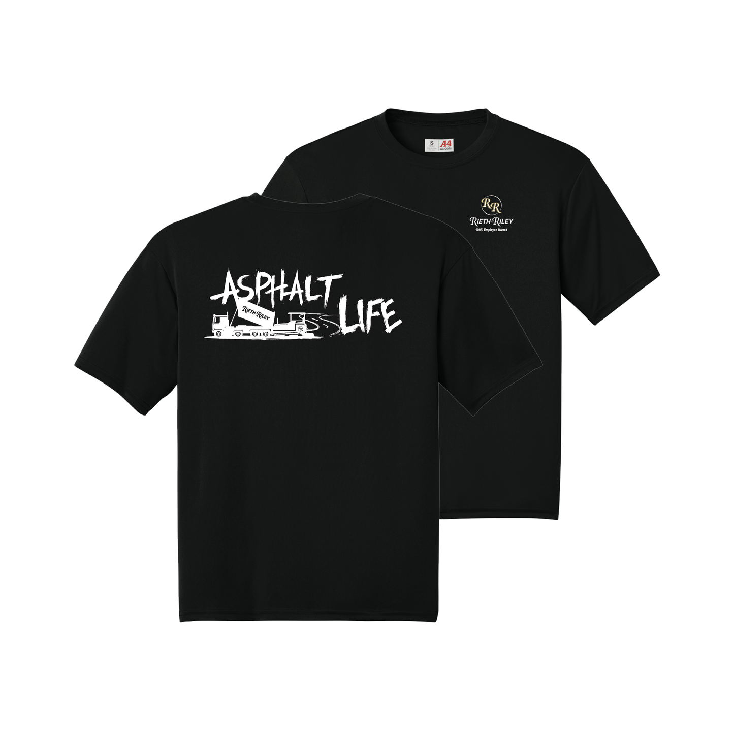 Asphalt Life A4 Cooling Performance Short Sleeve Tee