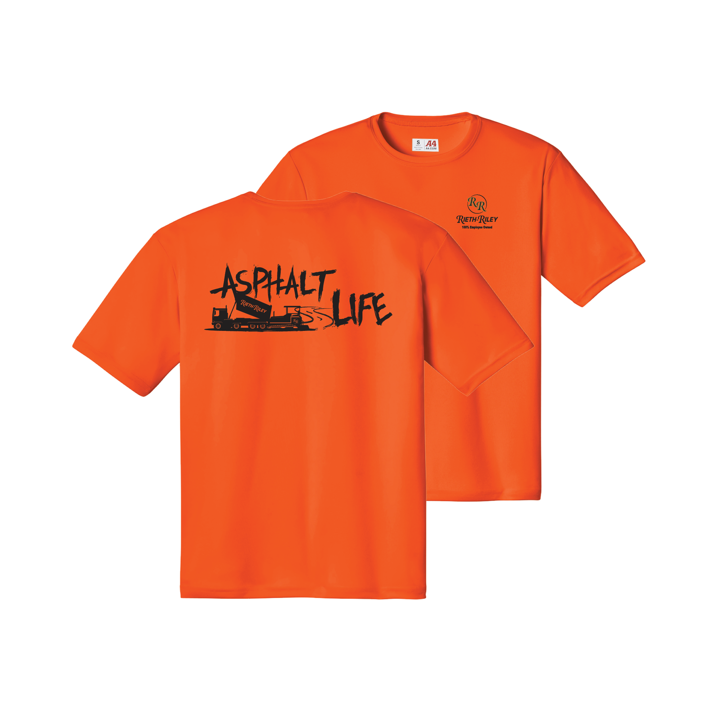 Asphalt Life A4 Cooling Performance Short Sleeve Tee