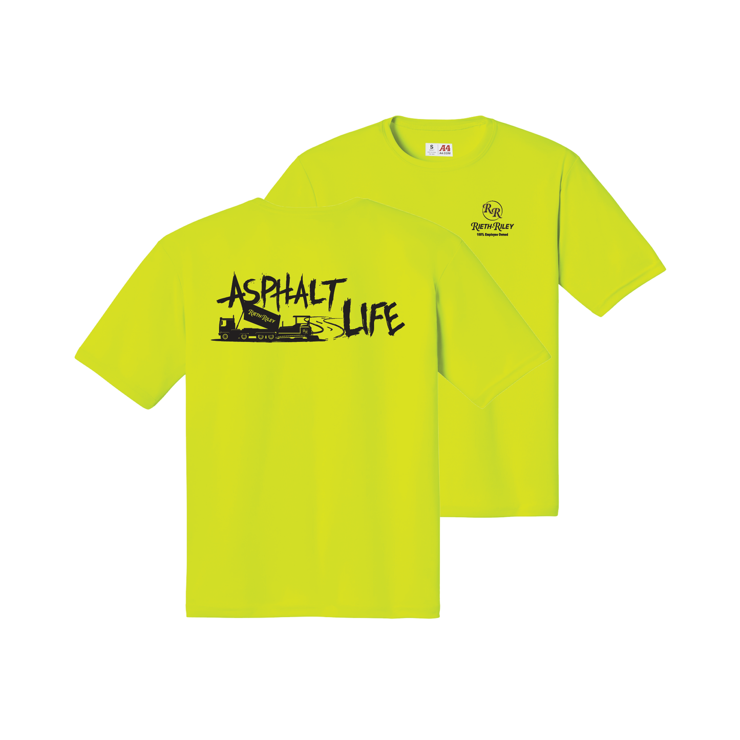 Asphalt Life A4 Cooling Performance Short Sleeve Tee