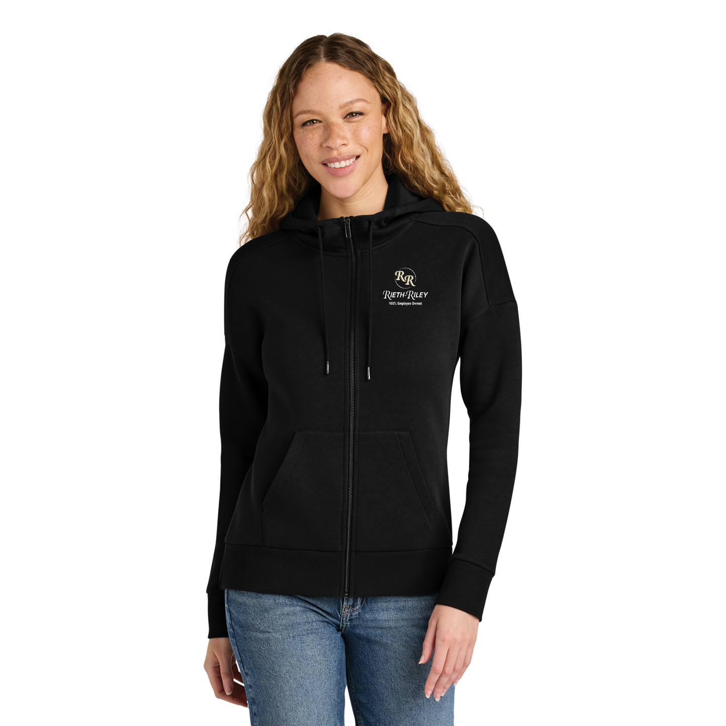 District® Women’s Perfect Weight® Fleece Drop Shoulder Full-Zip Hoodie