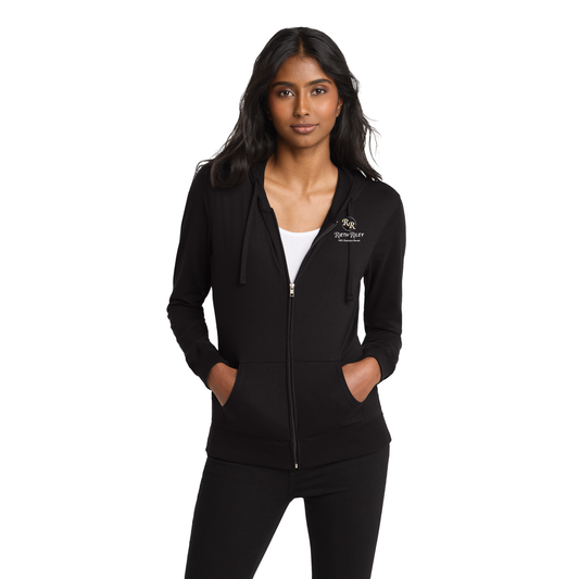 District® Women’s Fitted Jersey Full-Zip Hoodie - DT2100