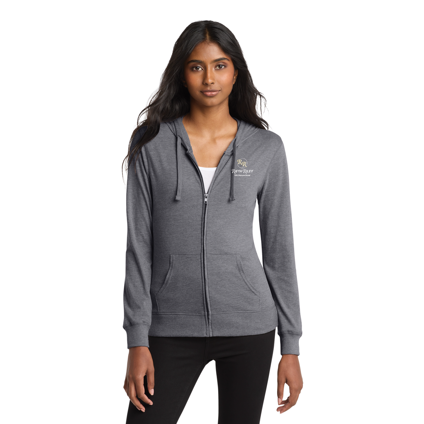 District® Women’s Fitted Jersey Full-Zip Hoodie