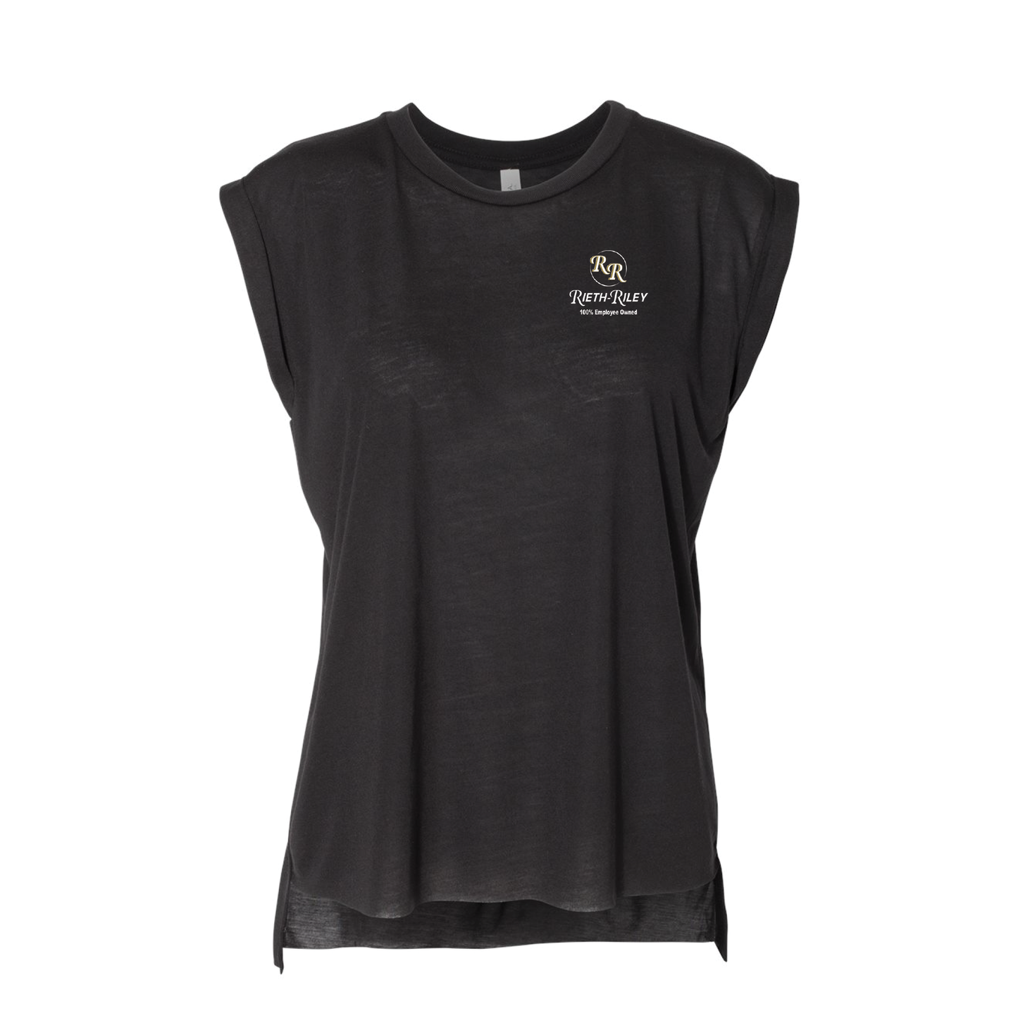 BELLA + CANVAS Women’s Flowy Rolled Cuffs Muscle Tee - 8804