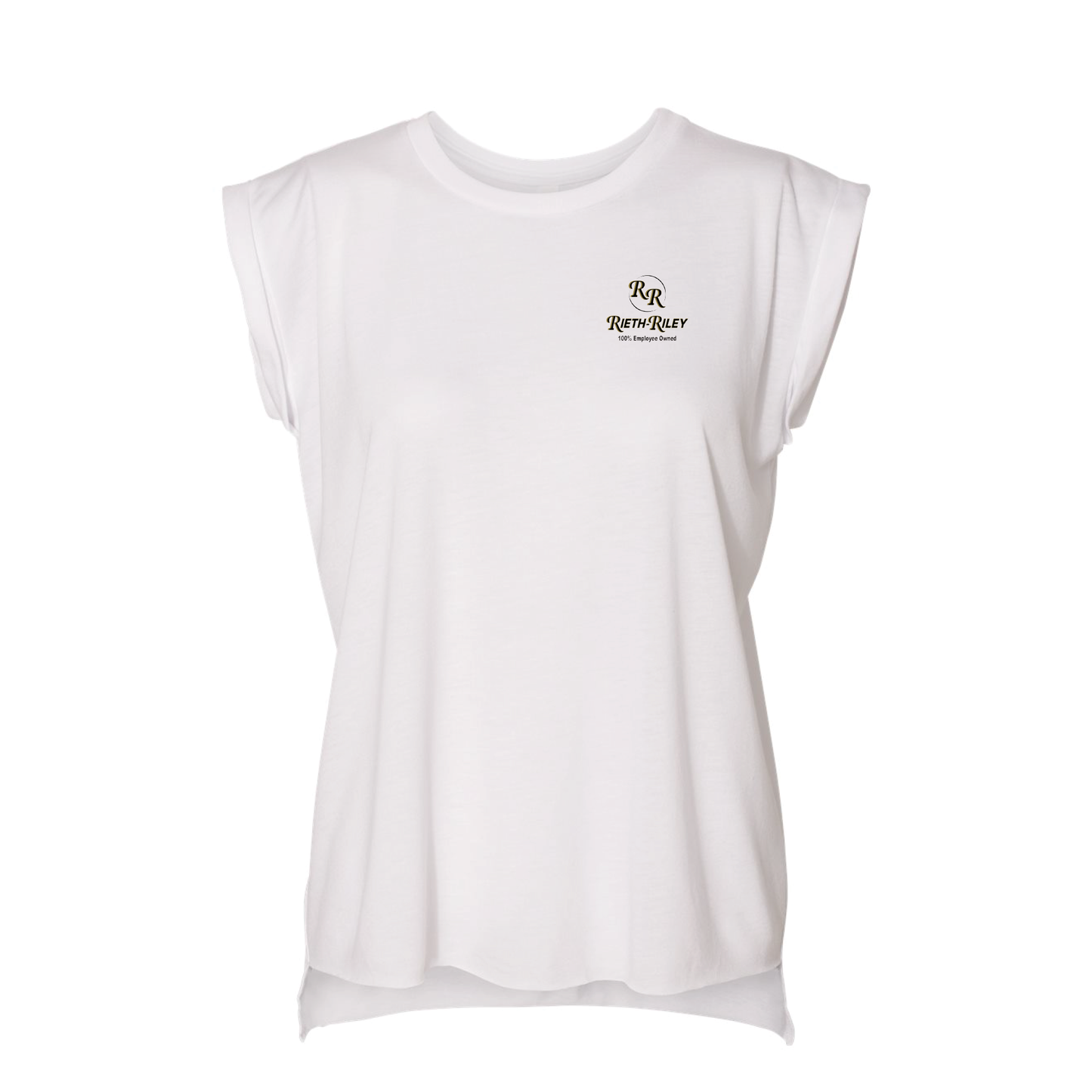 BELLA + CANVAS Women’s Flowy Rolled Cuffs Muscle Tee - 8804