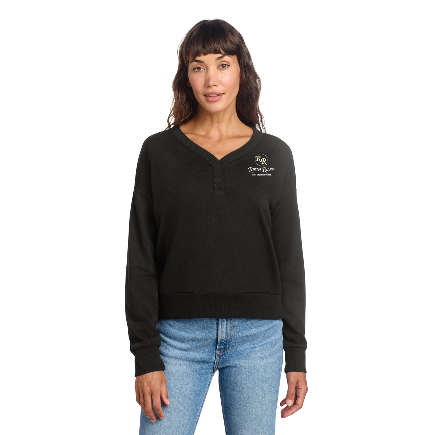 District® Women’s Perfect Tri® Fleece V-Neck Sweatshirt