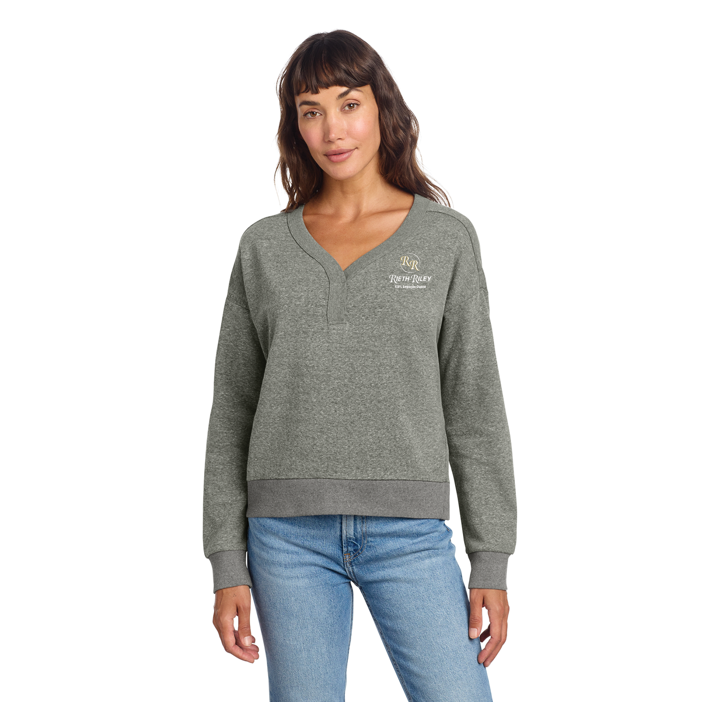 District® Women’s Perfect Tri® Fleece V-Neck Sweatshirt