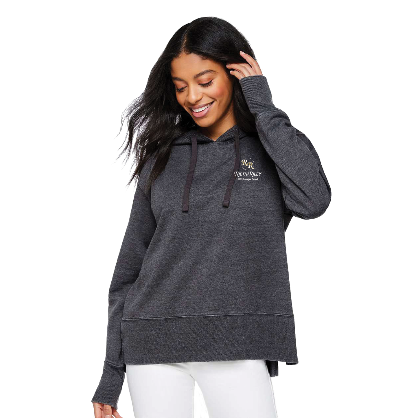 LAT Women's Vintage Wash Hoodie Sweatshirt