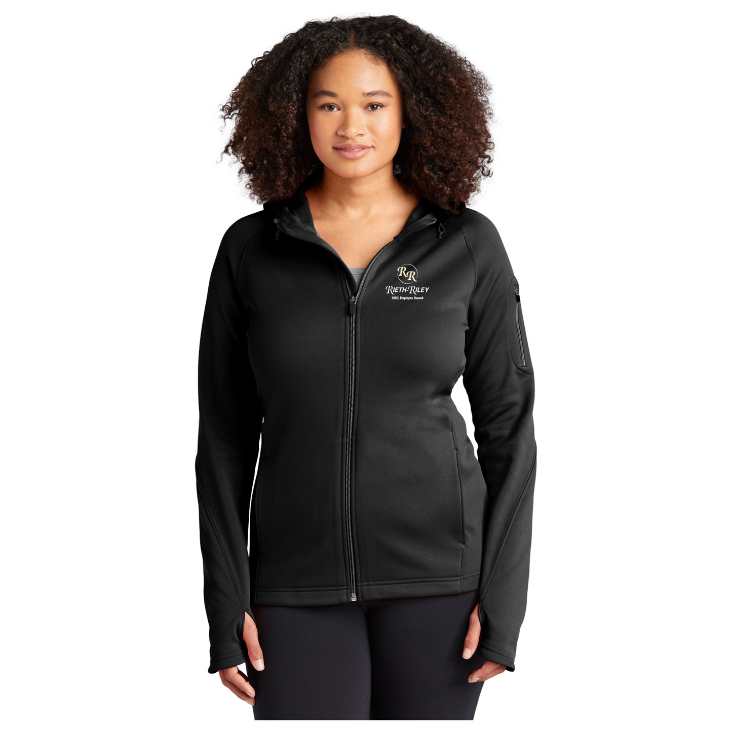 Sport-Tek® Ladies Tech Fleece Full-Zip Hooded Jacket - L248