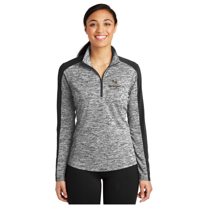 Sport-Tek® Ladies PosiCharge® Electric Heather Colorblock 1/4-Zip Pullover - LST397