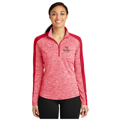 Sport-Tek® Ladies PosiCharge® Electric Heather Colorblock 1/4-Zip Pullover - LST397