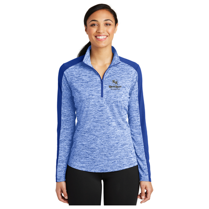 Sport-Tek® Ladies PosiCharge® Electric Heather Colorblock 1/4-Zip Pullover - LST397