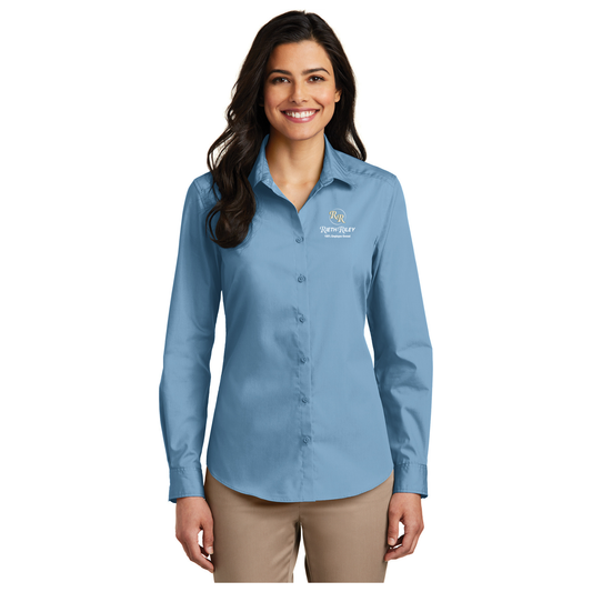 Port Authority® Ladies Long Sleeve Carefree Poplin Shirt - LW100