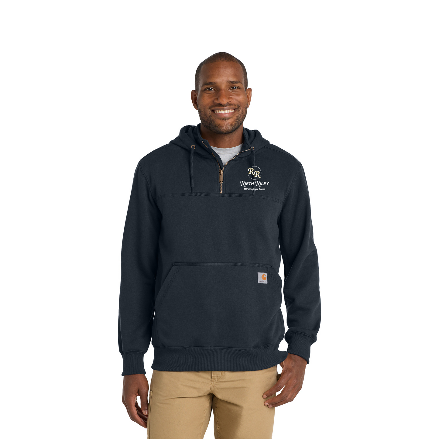 Carhartt Rain Defender Paxton Heavyweight Hooded Zip Mock Sweatshirt - CT100617