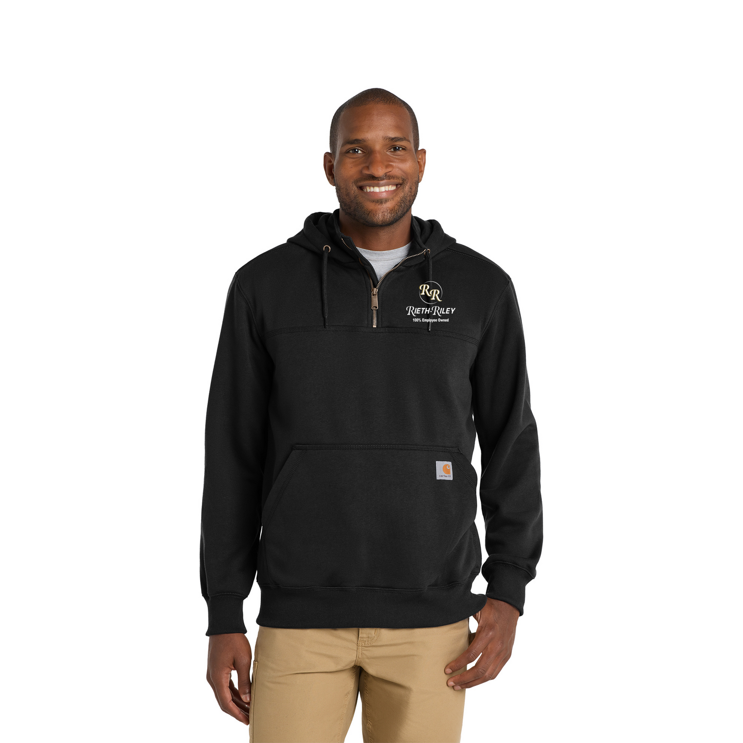 Carhartt Rain Defender Paxton Heavyweight Hooded Zip Mock Sweatshirt - CT100617